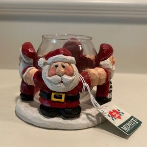 Vintage Santa Ring Votive Holder - Eddie Walker